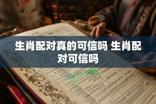 生肖配对真的可信吗 生肖配对可信吗 生肖配对真的可信吗 生肖配对可信吗