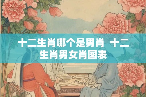 十二生肖哪个是男肖  十二生肖男女肖图表