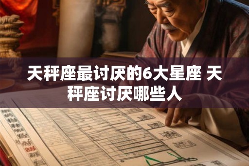 天秤座最讨厌的6大星座 天秤座讨厌哪些人