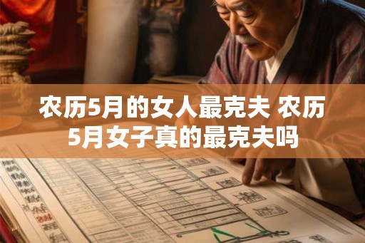 农历5月的女人最克夫 农历5月女子真的最克夫吗