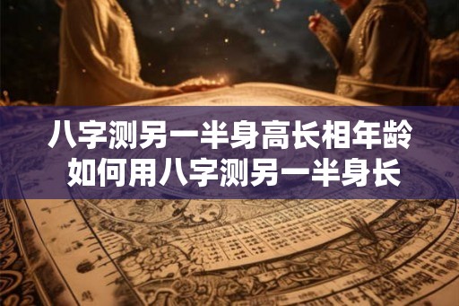 八字测另一半身高长相年龄 如何用八字测另一半身长 八字测另一半身高长相年龄 如何用八字测另一半身长