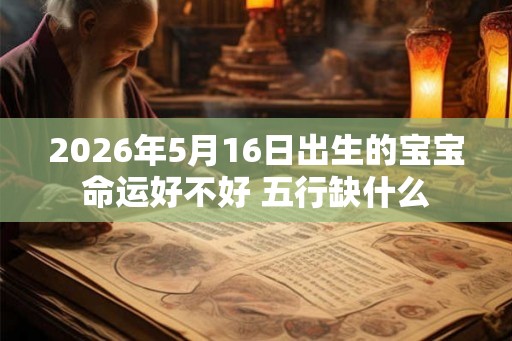 2026年5月16日出生的宝宝命运好不好 五行缺什么