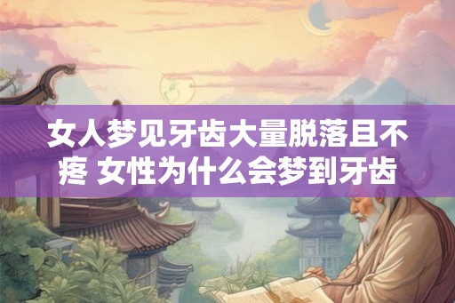 女人梦见牙齿大量脱落且不疼 女性为什么会梦到牙齿脱落但不疼痛