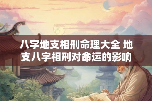 八字地支相刑命理大全 地支八字相刑对命运的影响