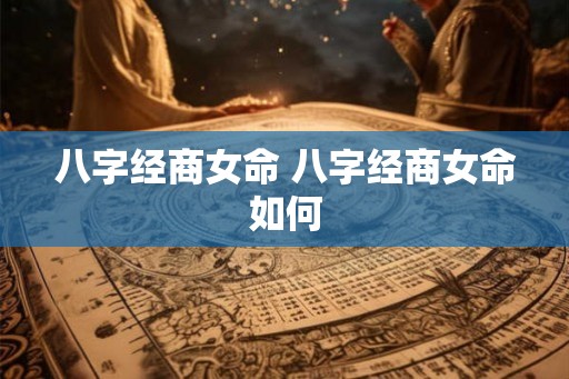 八字经商女命 八字经商女命如何