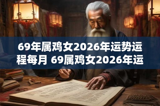 69年属鸡女2026年运势运程每月 69属鸡女2026年运程如何