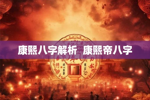 康熙八字解析  康熙帝八字
