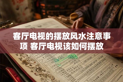 客厅电视的摆放风水注意事项 客厅电视该如何摆放