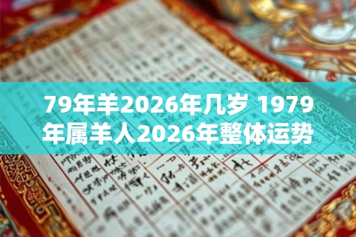 79年羊2026年几岁 1979年属羊人2026年整体运势如何 79年羊2026年几岁 1979年属羊人2026年整体运势如何