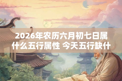 2026年农历六月初七日属什么五行属性 今天五行缺什么