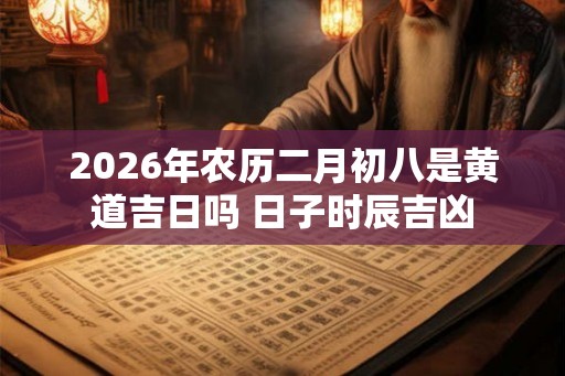 2026年农历二月初八是黄道吉日吗 日子时辰吉凶 2026年农历二月初八是黄道吉日吗 日子时辰吉凶