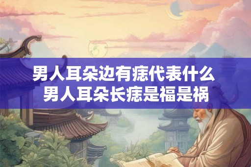 男人耳朵边有痣代表什么 男人耳朵长痣是福是祸