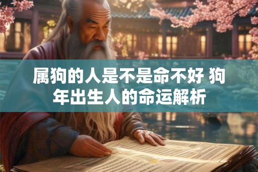 属狗的人是不是命不好 狗年出生人的命运解析