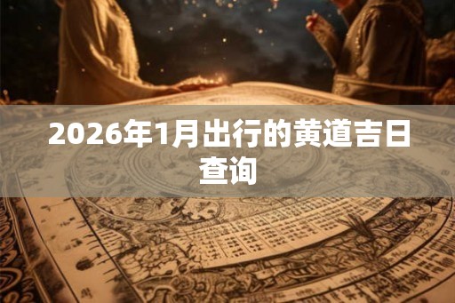 2026年1月出行的黄道吉日查询