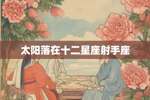 太阳落在十二星座射手座