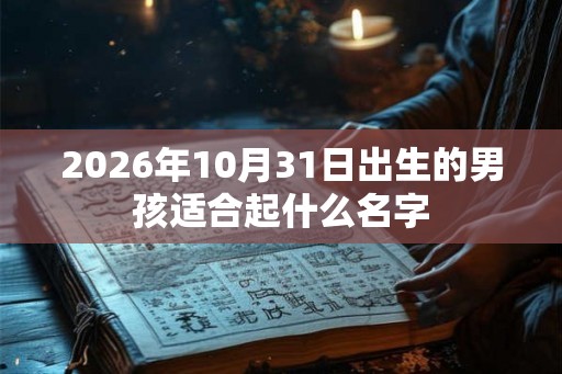2026年10月31日出生的男孩适合起什么名字