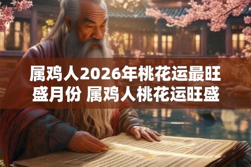 属鸡人2026年桃花运最旺盛月份 属鸡人桃花运旺盛月份
