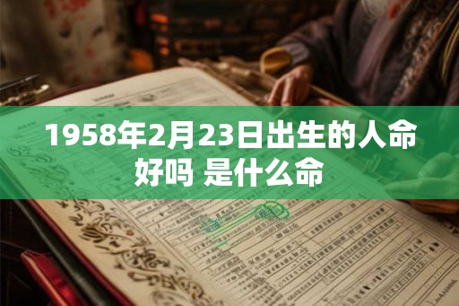 1958年2月23日出生的人命好吗 是什么命