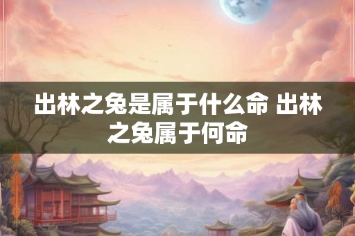 出林之兔是属于什么命 出林之兔属于何命 出林之兔是属于什么命 出林之兔属于何命