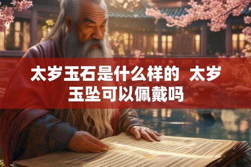 太岁玉石是什么样的 太岁玉坠可以佩戴吗 太岁玉石是什么样的 太岁玉坠可以佩戴吗