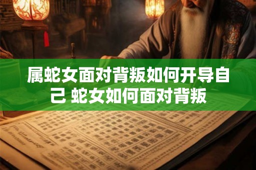 属蛇女面对背叛如何开导自己 蛇女如何面对背叛