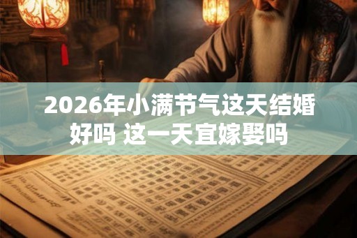 2026年小满节气这天结婚好吗 这一天宜嫁娶吗