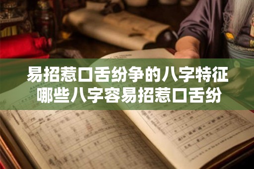 易招惹口舌纷争的八字特征 哪些八字容易招惹口舌纷争