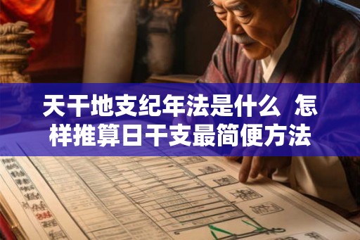 天干地支纪年法是什么  怎样推算日干支最简便方法