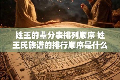 姓王的辈分表排列顺序 姓王氏族谱的排行顺序是什么 姓王的辈分表排列顺序 姓王氏族谱的排行顺序是什么