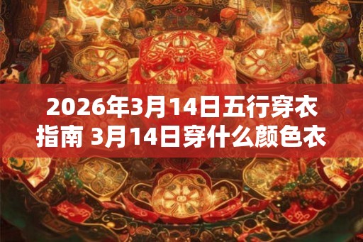 2026年3月14日五行穿衣指南 3月14日穿什么颜色衣服
