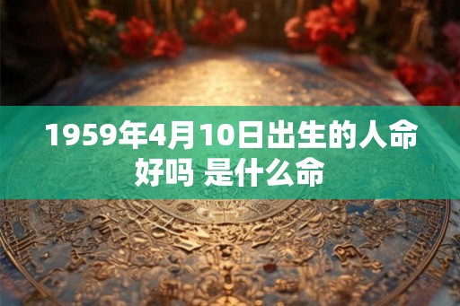 1959年4月10日出生的人命好吗 是什么命