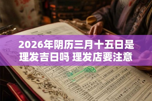 2026年阴历三月十五日是理发吉日吗 理发店要注意什么风水 2026年阴历三月十五日是理发吉日吗 理发店要注意什么风水