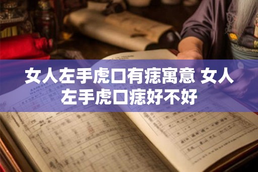 女人左手虎口有痣寓意 女人左手虎口痣好不好