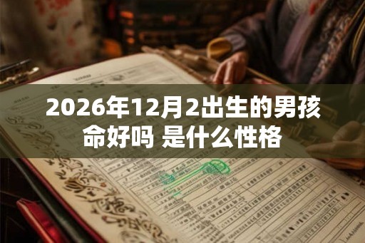 2026年12月2出生的男孩命好吗 是什么性格 2026年12月2出生的男孩命好吗 是什么性格