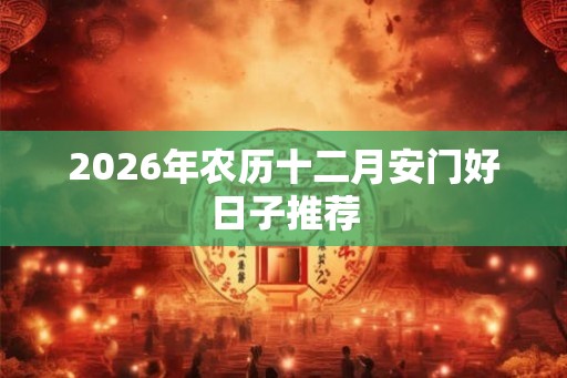 2026年农历十二月安门好日子推荐