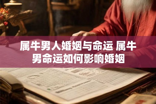 属牛男人婚姻与命运 属牛男命运如何影响婚姻 属牛男人婚姻与命运 属牛男命运如何影响婚姻