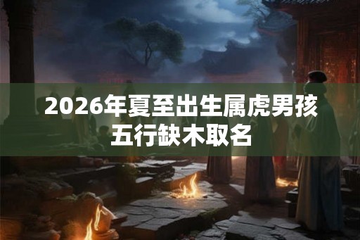 2026年夏至出生属虎男孩五行缺木取名