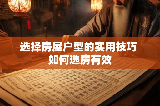选择房屋户型的实用技巧 如何选房有效 选择房屋户型的实用技巧 如何选房有效