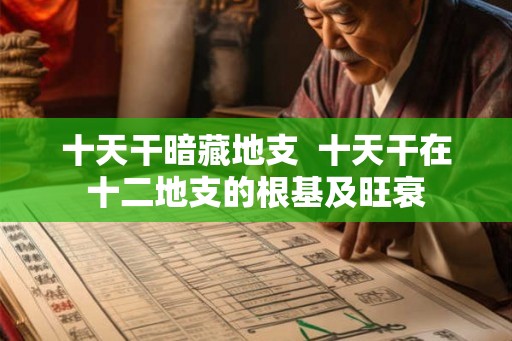 十天干暗藏地支  十天干在十二地支的根基及旺衰