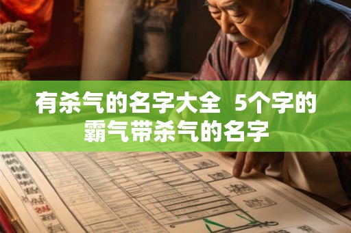 有杀气的名字大全  5个字的霸气带杀气的名字
