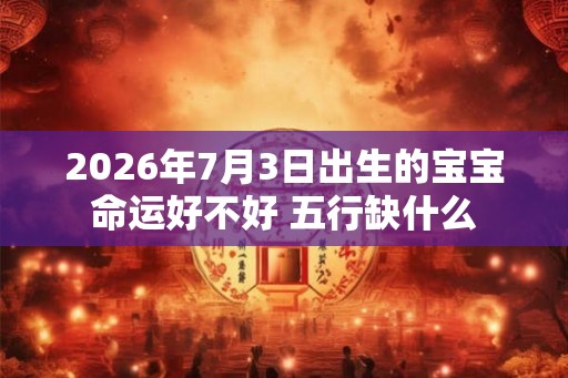 2026年7月3日出生的宝宝命运好不好 五行缺什么