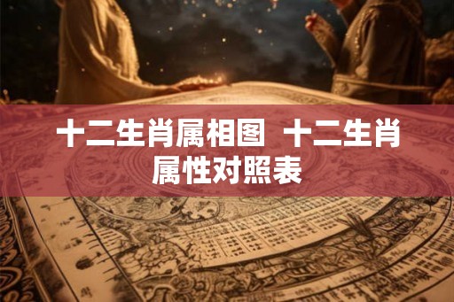 十二生肖属相图  十二生肖属性对照表