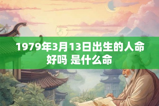 1979年3月13日出生的人命好吗 是什么命