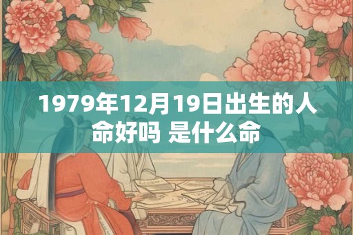 1979年12月19日出生的人命好吗 是什么命