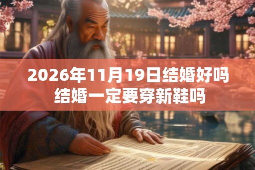 2026年11月19日结婚好吗 结婚一定要穿新鞋吗