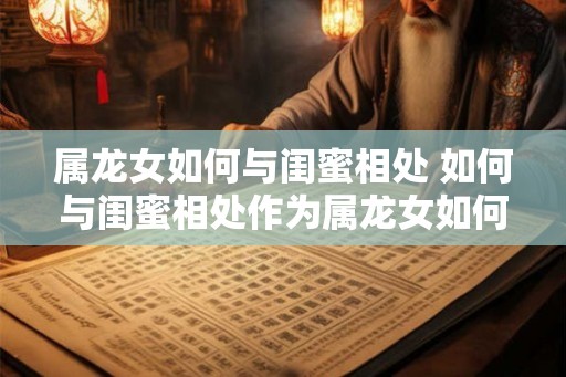 属龙女如何与闺蜜相处 如何与闺蜜相处作为属龙女如何更好地处理