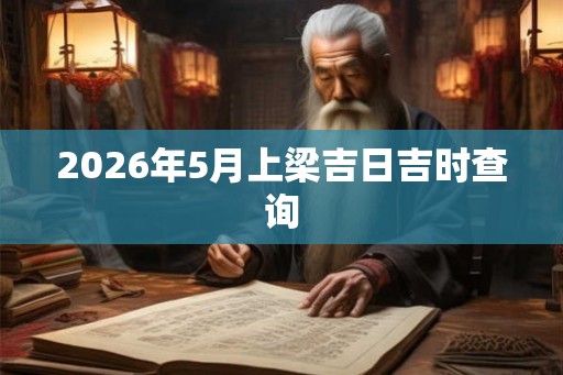 2026年5月上梁吉日吉时查询