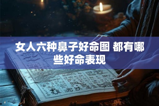 女人六种鼻子好命图 都有哪些好命表现