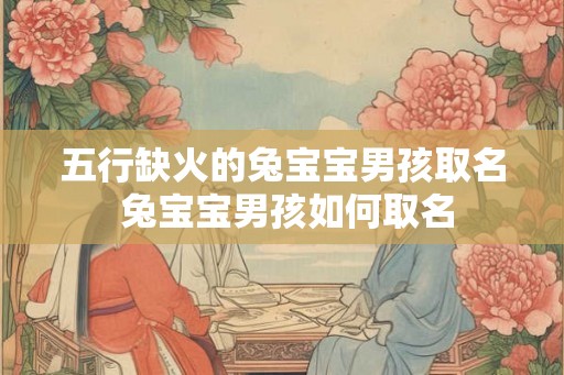 五行缺火的兔宝宝男孩取名 兔宝宝男孩如何取名