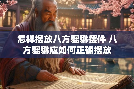 怎样摆放八方貔貅摆件 八方貔貅应如何正确摆放